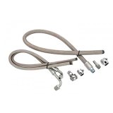 Power Steering Hose Kit - Reusable Ends - Braided Stainless - GM Steering Box Pre 1978 - GM Power Steering Pump - Kit thumbnail 1