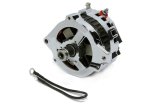 Alternator - CS130 - 140 amps - 12V - 1-Wire - No Pulley - Aluminum Case - Chrome - GM - Each thumbnail 1