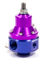 Fuel Pressure Regulator - ProStar EFI - 35 to 85 psi - In-Line - 8 AN O-Ring Inlets - 8 AN O-Ring Outlet - 8 AN O-Ring Return - Bypass - 1/8 in NPT - Aluminum - Purple Anodized - E85 / Gas / Methanol - Each thumbnail 1