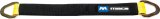 Axle Strap - 2 in Wide - 24 in Long - 10000 lb Capacity - Delta Rings - Sleeved - Polyester - Black / Yellow - Each thumbnail 1