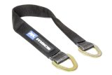 Axle Strap - 2 in Wide - 36 in Long - 10000 lb Capacity - Delta Rings - Sleeved - Polyester - Black - Each thumbnail 1