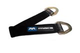 Axle Strap - 2 in Wide - 40 in Long - 10000 lb Capacity - Delta Rings - Sleeved - Polyester - Black - Each thumbnail 1