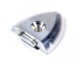 Tie Down Track End-Cap - VersaTie Series 3 - Surface Mount - Wide Contour - Arrowhead - Aluminum - Natural - Each thumbnail 1