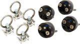 Tie Down Anchor - VersaTie Pack - Four Ring Tie Downs - Four Anchor Plates - 2000 lb Capacity Each - Aluminum / Steel - Black Anodized / Cadmium - Set of 4 thumbnail 1