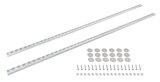 Tie Down Track Kit - VersaTie - Two 4 ft Long Tracks - Two Ring Tie Downs - Hardware Included - Aluminum / Steel - Natural / Cadmium - Kit thumbnail 1