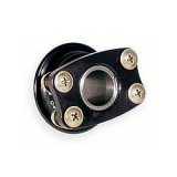 Steering Wheel Quick Release - 360 Degree Release - Aluminum - Black Anodized - 4-Bolt Steering Wheel - 3/4 in Shaft - Kit thumbnail 1