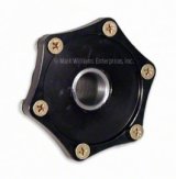 Steering Wheel Hub - Quick Release - 6-Bolt Flange - SFI 42.1 - Aluminum - Black Anodized - Sparco / Momo Steering Wheels - Each thumbnail 1