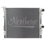 Radiator - 25.25 in W x 21.125 in H x 2 in D - Passenger Side Inlet - Passenger Side Outlet - Aluminum - Jeep Wrangler w/Hemi 2007-18 - Each thumbnail 1