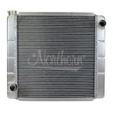 Radiator - Race Pro - 21.5 in W x 19.625 in H x 3.125 in D - Passenger Side Inlet - Driver Side Outlet - Aluminum - Universal - Each thumbnail 1