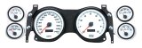 Gauge Kit - Performance - Analog - Fuel Level / Oil Pressure / Speedometer / Tachometer / Voltmeter / Water Temperature - 4-3/8 in / 2-1/16 in Diameter - White Face - GM F-Body 1970-78 - Kit thumbnail 1