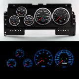 Gauge Kit - Performance II - Analog - Fuel Level / Oil Pressure / Water Temperature / Voltmeter / Tachometer / Speedometer - Black Face - Ford Fullsize Truck 1992-96 - Kit thumbnail 1