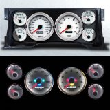 Gauge Kit - Performance - Analog - Fuel Level / Oil Pressure / Water Temperature / Voltmeter / Tachometer / Speedometer - White Face - GM Fullsize Truck 1995-98 - Kit thumbnail 1