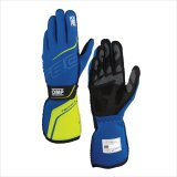 OMP TECNICA GLOVES FIA 8856-2018 BLUE / YELLOW SZ S thumbnail 2