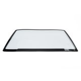 Windshield - Drop-In Black-Out - 0.188 in Thick - Molded - Pre-Cut / Drilled - Blackout Border - Mar Resistant - Adhesive Included - Polycarbonate - Tinted - Ford Mustang 1979-93 - Each thumbnail 1