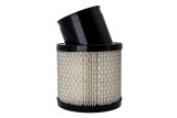 Air Filter Element - Round - 4.25 in Diameter - 4 in Tall - Wire Mesh Included - Paper - White - Dirt Kart - Each thumbnail 1