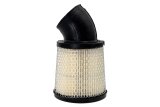 Air Filter Element - Round - 4.25 in Diameter - 5 in Tall - Wire Mesh Included - Paper - White - Dirt Kart - Each thumbnail 1