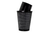 Air Filter Element - Round - 3 in Diameter - 5 in Tall - Wire Mesh Included - Paper - Gray - Black End Cap - Asphalt Kart - Each thumbnail 1