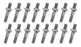 Rocker Arm Stud - 7/16-14 in Base Thread - 3/8-24 in Top Thread - 1.750 in Effective Stud Length - Steel - Black Oxide - Small Block Chevy - Set of 16 thumbnail 1