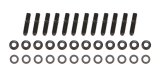 Header Stud - 3/8-16 and 3/8-24 in Thread - 1.675 in Long - Nuts Included - Broached - Steel - Black Oxide - Small Block Chevy - Set of 12 thumbnail 1
