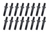 Rocker Arm Stud - 7/16-14 in Base Thread - 3/8-24 in Top Thread - 1.900 in Effective Stud Length - Steel - Black Oxide - Small Block Chevy - Set of 16 thumbnail 1