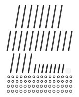 Cylinder Head Stud Kit - 12 Point Nuts - Chromoly - Black Oxide - Big Block Chevy - Dart Big Chief Heads - Kit thumbnail 1