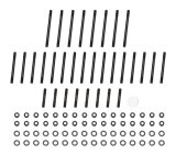 Cylinder Head Stud Kit - 12 Point Nuts - Chromoly - Black Oxide - Big Block Chevy - Edelbrock Performer / Proline Heads - Kit thumbnail 1