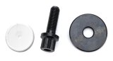 Harmonic Balancer Bolt - 1/2-20 in Thread - 1.550 in Long - 5/8 in 12 point Head - Washer Included - Steel - Black Oxide - Big Block Chevy - Each thumbnail 1