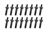 Rocker Arm Stud - 8 mm x 1.25 in Base Thread - 3/8-24 in Top Thread - 1.750 in Stud Length - Steel - Black Oxide - GM LS-Series - Set of 16 thumbnail 1