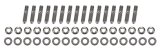 Header Stud - 8 mm x 1.25 Thread - 12 Point Nuts - Steel - Stainless - Natural - Mopar 426 Hemi - Set of 16 thumbnail 1