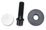 Harmonic Balancer Bolt - 5/8-18 in Thread - 2.050 in Long - 5/8 in 12 point Head - Washer Included - Steel - Black Oxide - Small Block Ford - Each thumbnail 1