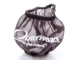 Breather Wrap - Pre Filter - Round - 3 in Diameter - 2.5 in Tall - Outerwears Logo - Polyester - Black - Each thumbnail 1