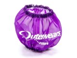 Breather Wrap - Pre Filter - Round - 3 in Diameter - 2.5 in Tall - Outerwears Logo - Polyester - Purple - Each thumbnail 1