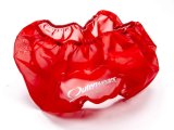 Air Filter Wrap - Pre Filter - Round - 14 in Diameter - 6 in Tall - Outerwears Logo - Polyester - Red - Each thumbnail 1