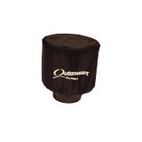 Air Filter Wrap - Pre Filter - Round - 4.5 in Diameter - 5 in Tall - Top - Outerwears Logo - Polyester - Black - Each thumbnail 1