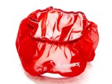 Air Filter Wrap - Pre Filter - Round - 14 in Diameter - 3 in Tall - Outerwears Logo - Polyester - Red - Each thumbnail 1