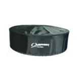Air Filter Wrap - Pre Filter - Round - 11 in Diameter - 5 in Tall - Outerwears Logo - Polyester - Black - Each thumbnail 1