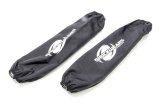 Shock Cover - Shockwears - 14 in Long - 3.500 in OD - Elastic Ends - Hook and Loop Closure - Polyester - Black - Pair thumbnail 1