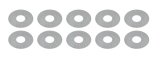 Shock Valve - Disc - 1.350 x 0.006 in - Steel - Natural - Penske Shocks - Set of 10 thumbnail 1