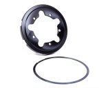 Brake Rotor Hat - V3 - Snap Ring Attachment - 5 x 5.00 in Wheel Bolt Pattern - Aluminum - Black Powder Coat - Each thumbnail 1