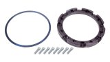 Brake Rotor Hat - V3 - Snap Ring Attachment - Wide 5 - 8-Bolt Pattern - Aluminum - Black Powder Coat - Each thumbnail 1