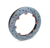 Brake Rotor - V3 - Passenger Side - Slotted - 11.750 in OD - 1.250 in Thick - Snap Ring Attachment - Dyno Bedded - Steel - Natural - Each thumbnail 1