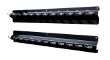 Shock Rack - Wall Mount - 33 in Long - 12 Shock Capacity - Steel - Black Powder Coat - Each thumbnail 1