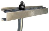 Shock Rack - Genesis - 25 in Long x 3 in Tall x 3.75 in Deep - 8 Shock Capacity - Aluminum - Natural - 2 in Diameter Shocks - Each thumbnail 1
