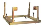 Engine Cradle - Pro Stand - Adjustable - Casters - Steel - Cadmium - Chevy V8 - Each thumbnail 1