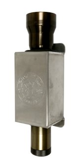 Flashlight Holder - Wall Mount - 2.75 x 6.5 x 3 in - Aluminum - Natural - D Cell Flashlights - Each thumbnail 1