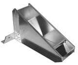Pit Bike Chock - Floor Mount - Aluminum - Natural - Each thumbnail 1