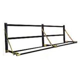 Tire Rack - Wall Mount - Adjustable - 64 in Wide - Aluminum / Steel - Black Powder Coat / Natural - Each thumbnail 1
