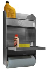 Trailer Cabinet - Junior - 12 x 19.5 x 4.5 in - Aluminum - Natural - Each thumbnail 1