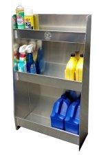 Trailer Cabinet - Combo - 22 x 36 x 8.5 in - Aluminum - Natural - Each thumbnail 1