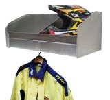 Helmet Shelf - 2 Bay - 28.5 x 12 x 15 in - Aluminum - Natural - Each thumbnail 1